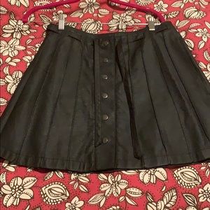 Free People Vegan Leather Miniskirt